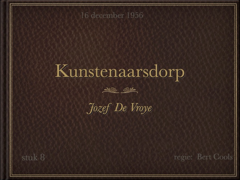 1956 Een kunstenaarsdorp voorblad