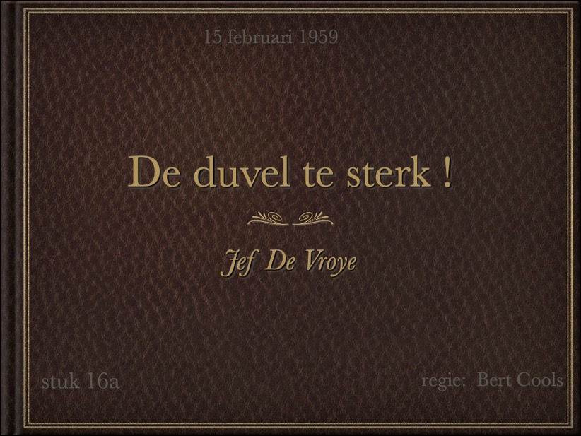 1959 De Duvel te sterk voorblad