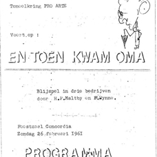 1961 En toen kwam Oma progr.jpeg