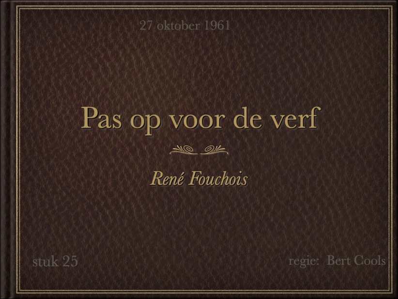 1961 Pas op voor de Verf voorblad