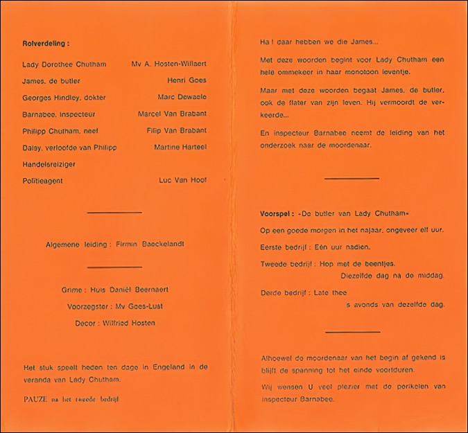 1975:2 De Butler van Lady Chutham inhoud en spelers