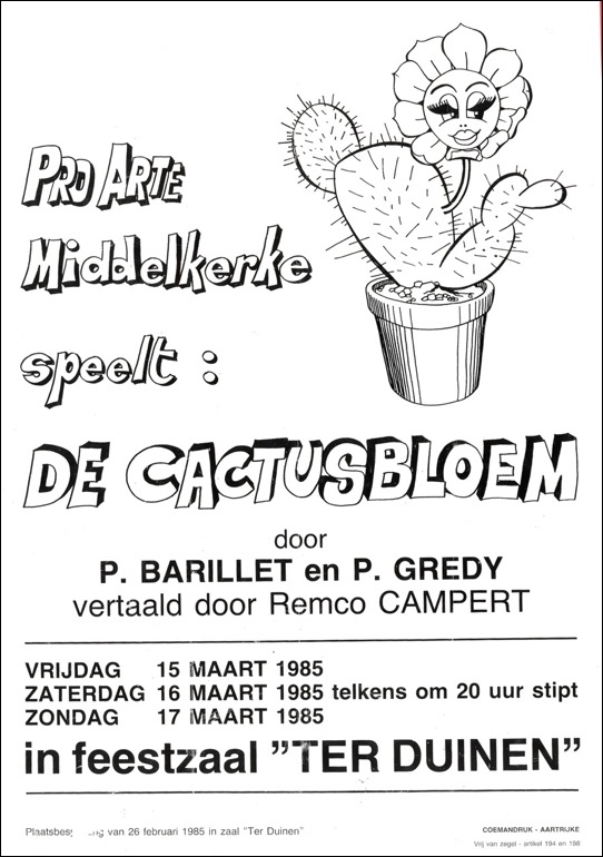 De cactusbloem affiche L