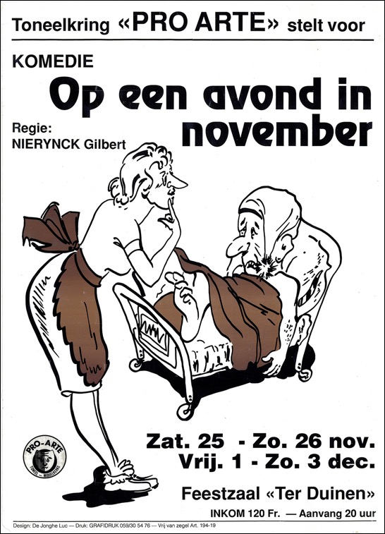 Op een avond in november affiche k