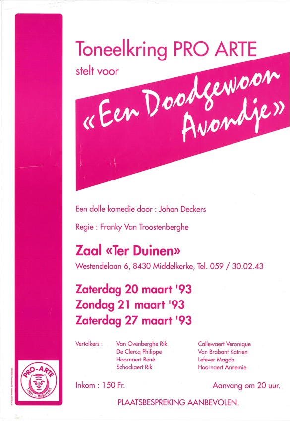 Een doogewoon avondje affiche